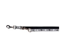 Trixie Silver Reflect Adjustable Lead suņu regulējama pavada, atstarojoša, melna/pelēka, 2.00 m/15 mm | 4011905122144 | 104456