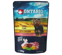 Ontario Dog Pork With Chicken In Broth mitra barība suņiem ar cūkgaļu un vistu buljonā, 100 g | 8595091798711 | 110314
