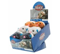 Trixie Animal Wriggle Toy rotaļlieta kaķiem ar skaņu, plīša, kāmis, 8 cm | 4011905408910 | 111592