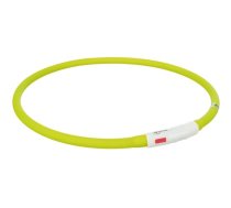 Trixie Flash Light Ring USB silikona atstarojošā kaklasiksna suņiem, zaļa, 70 cm/ø 10 mm | 4011905126487 | 109611