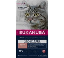 Eukanuba Sausā barība kaķiem CAT Senior GRAIN FREE Salmon 2 kg