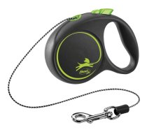 Trixie Flexi Black Design XS Cord inerces pavada suņiem, 3 m, līdz 8 kg | 4000498033227 | 109077