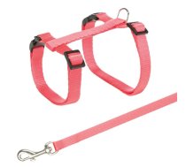 Trixie Harness With Lead krūšu siksna un pavada kaķiem, regulējama, neilona, 27-45 cm/10 mm, pavada 1.20 m | 4011905041889 | 102926