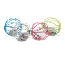 Trixie Plush Mice In A Wire Ball rotaļlieta kaķiem ar plīša peli un zvaniņu, 6 cm, 1 gab. | 4011905411514 | 111570