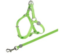 Trixie Cat One Touch Harness With Lead krūšu siksna ar pavadu kaķiem, regulējama, neilona, 26-37 cm/10 mm, 1.20 m | 4011905418919 | 102839