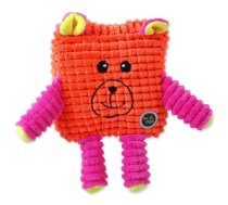 Plaček Be Fun Calypso Square Bear mīksta plīša pīkstoša rotaļlieta suņiem ar jutīgiem zobiem, oranža, 12,5 cm | 8595681803979 | 108797
