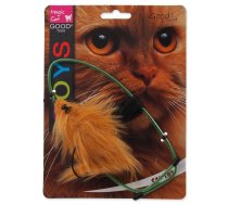 Magic Cat Toy A Door-Able Bouncing Mouse rotaļlieta kaķiem ar grabuli un kaķumētru, piekarināma pie durvīm, plīša, peles garums 9 cm | 8595091786480 | 453-30039
