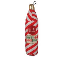 Dog Fantasy Winter Tale bottle squeaky rustling suņu ziemassvētku rotaļlieta, sarkana un balta, 28 cm | 8595681848529 | 454-13331