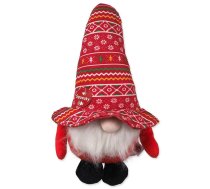 Dog Fantasy Toy Winter Tale Dwarf Squeaky Red ziemassvētku mīkstā rotaļlieta suņiem ar pīkstuli, sarkana, 30 cm | 8595681848536 | 454-13332