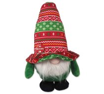 Dog Fantasy Winter Tale Dwarf Squeaky mīkstā ziemassvētku rotaļlieta suņiem, zaļa un sarkana, 30 cm | 8595681848550 | 454-13334