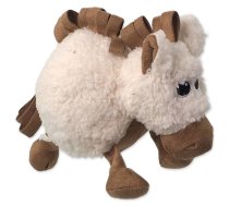 Dog Fantasy Lambswool Snuggle Animals plīša rotaļlieta suņiem ar pīkstošu bumbiņu, 15 cm, mix | 8595681841490 | 454-307602