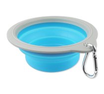 Dog Fantasy Travel pet bowl LRGGREY rim, LIGHT BLUE – ceļojuma bļoda | 8595681810885 | 454-50072