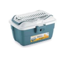 StefanPlast Gulliver Mini transportēšanas bokss maziem putniem un grauzējiem, tērauda zils/balts, 40x30x24 cm | 8003507961470 | 96147