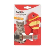 Camon plīša zivtiņa kaķiem ar kaķumētru tūbiņā, 10 cm garumā | 8019808230436 | AG0350