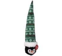 Dog Fantasy rotaļlieta ziemas stāsts bumba un cepure ar pīkstuli, zaļa, 38 cm | 8595681848581 | 454-13337