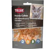 Trixie Premio Cubes Chicken Breast & Shrimp gardumi kaķiem ar vistas krūtiņu un garnelēm, 50 g | 4011905751122 | 113373