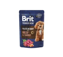 Brit Premium By Nature Beef&Carrot In Gravy konservēta barība suņiem, 85 g | 8595602572441 | M-SBBK