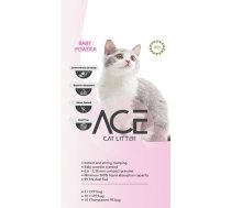 Ace Baby Powder Cat Litter 5 lt - cementējošās smiltis kaķu tualetei ar bērnu pūderi 5 L