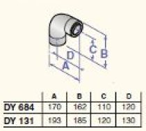 Dūmvada līkums 87* D60/100, DY684