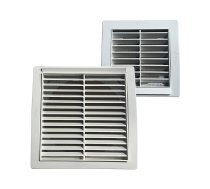 Plastmasas restes, ventilācijas sienas izvadiem - 160x160mm, D100