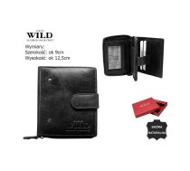 Vīriešu naudas maks, āda, Always Wild N014L-VTK-N Black