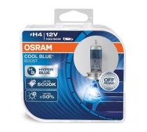 Halogēna spuldzes H4, 12V, 100/90W P43t Cool Blue Boost 5000K, 2gab., Osram O-62193CBB-DUO