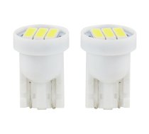 LED spuldze, 12V,  3xSMD 7020, 5600K, T10 W5W, 2 gab., Amio 01096