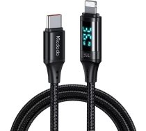 Mcdodo CA-1030 USB-C to Lightning kabelis, 36W, 1.2m (melns)