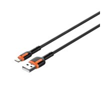 Ldnio LS531, USB - Lightning 1m kabelis (pelēki oranžs)