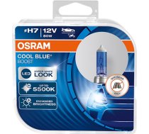Osram halogēna spuldze Osram H7 12V 80W PX26d Cool Blue Boost 5500K /2gab JAUNS MODELIS