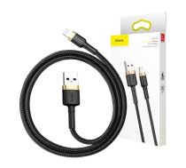 Baseus Cafule kabelis USB Lightning 2A 3M (zelts+melns)