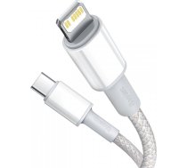 Baseus USB-C līdz Lightning Baseus augsta blīvuma pīts kabelis, 20W, PD, 2m (balts)