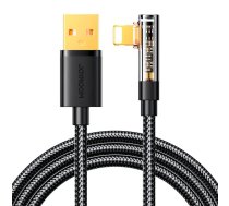 Joyroom leņķa kabelis uz USB-A / Lightning / 1.2m Joyroom S-UL012A6 (melns)