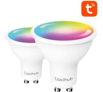 Laxihub viedā LED spuldze Laxihub LAGU10S (2 iepakojums) WiFi Bluetooth Tuya