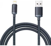 Baseus Crystal Shine Series cable USB cable for fast charging and data transfer USB Type A - Lightning 2.4A 2m black (CAJY000101)