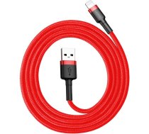 Baseus Cafule Cable durable nylon cable USB / Lightning QC3.0 2.4A 1M red (CALKLF-B09)CALKLF-B09