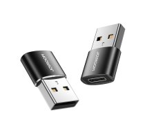 Joyroom adapteris USB vīriešu-sieviešu C tips (2 gab.) Joyroom S-H152 (melns)