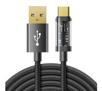 Joyroom USB uz USB-C kabelis Joyroom S-UC027A12 3A, 1.2m (melns)