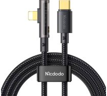 Mcdodo USB-C līdz Lightning Prism 90 grādu kabelis Mcdodo CA-3391, 1.8m (melns)