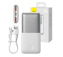 Baseus Powerbank Baseus Bipow Pro 10000mAh, 2xUSB, USB-C, 20W (balts)