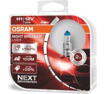 Osram halogēna spuldze Osram H1 12V 55W P14,5s NAKTS LAUZĒJS NEIEROBEŽOTS /2 gab/