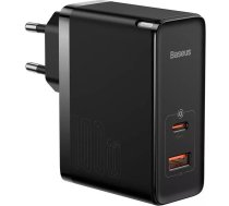 Baseus GaN5 Pro fast universal wall charger GaN USB Type C / USB 100W PD3.0, QC4.0+, AFC black (CCGP090201) (universal)