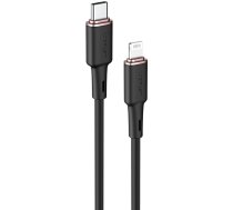 Acefast cable MFI USB Type C - Lightning 1.2m, 30W, 3A black (C2-01 black) (universal)