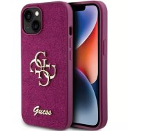 Guess Fixed Glitter Big 4G Case Aizsargapvalks Priekš Apple iPhone 15