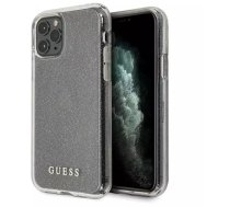 Guess GUHCN65PCGLSI iPhone 11 Pro Max srebrny/silver hard case Glitter