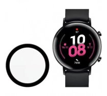 Riff Hot Bending Aizsargstikls priekš Samsung Galaxy Watch 4 ar displeju 40mm ar Melnu rāmīti