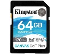 Kingston 64GB SDXC Canvas Go Plus Atmiņas karte