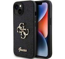 Guess Original GUESS Hardcase GUHCP15SHG4SGK Case for iPhone 15 (Fixed Glitter Big 4G / black)