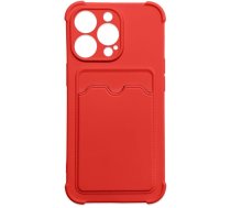Hurtel Card Armor Case Pouch Cover for Xiaomi Redmi Note 10 / Redmi Note 10S Card Wallet Silicone Armor Cover Air Bag Red (universal)