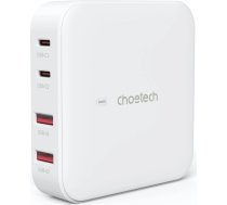 Choetech PD8008 100W GaN fast charger 2x USB-A / 2x USB-C - white (universal)